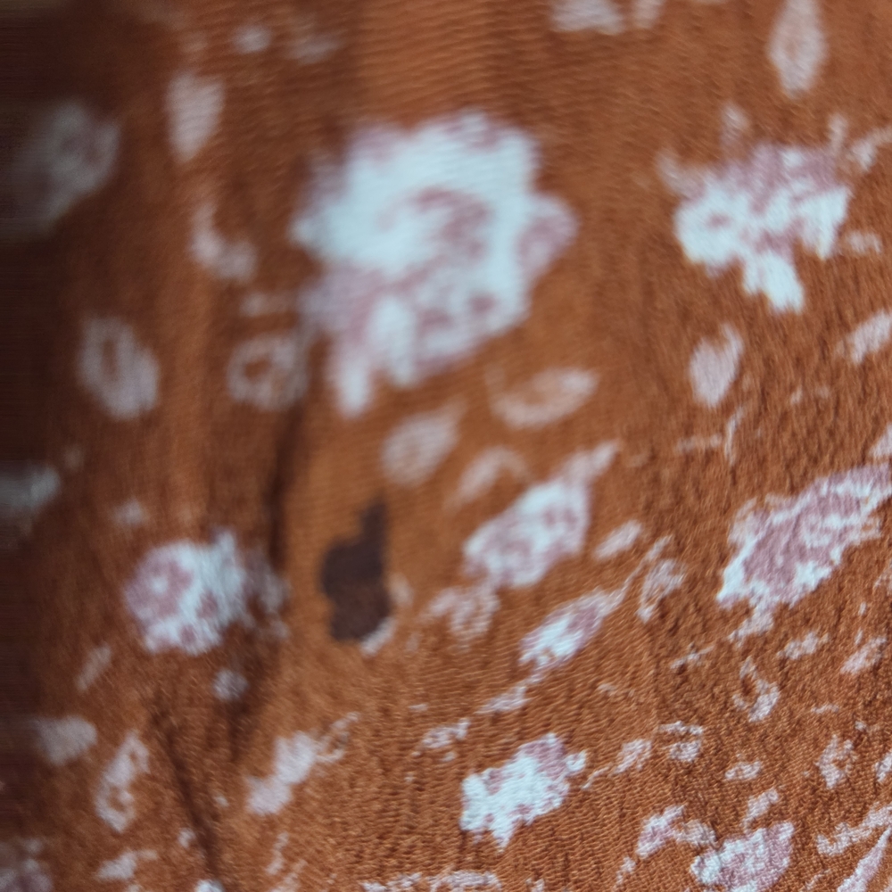 Wild Fable Floral Button-Front Skirt in Rust - Picture 5 of 6